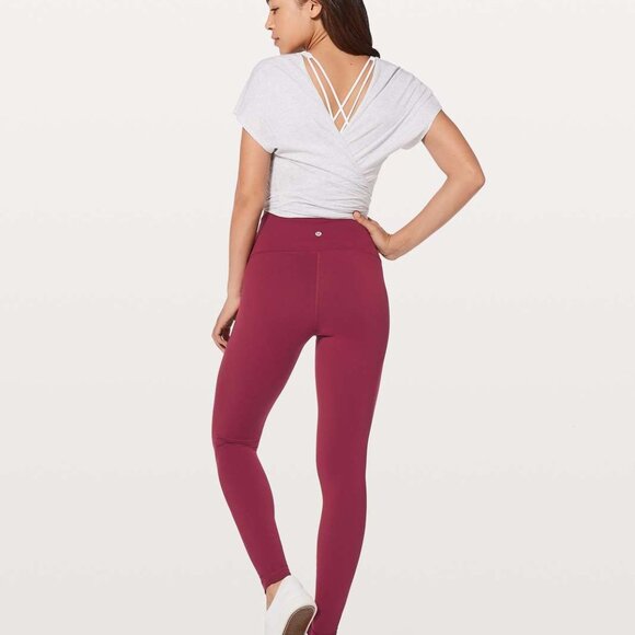 Lululemon Wunder Under Hi-Rise Leggings - Ruby Wine - Picture 4 of 8